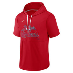St. Louis Cardinals Nike Springer Short Sleeve Team Pullover Hoodie - MLB Hoodies