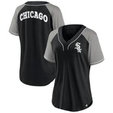 Chicago White Sox Fanatics Women's Ultimate Style Raglan V-Neck T-Shirt - MLB T-shirts