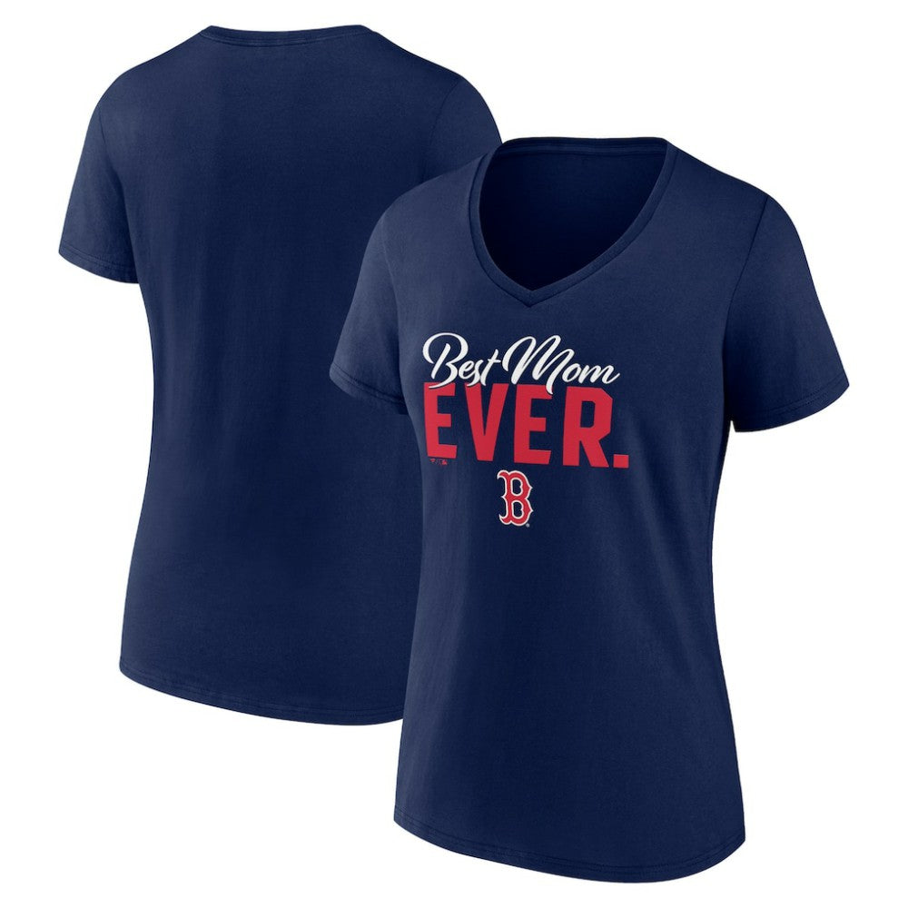 Boston Red Sox Fanatics Women's Mother's Day V-Neck T-Shirt - MLB T-shirts