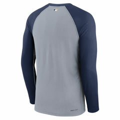 Milwaukee Brewers Nike Authentic Collection Game Raglan Performance Long Sleeve T-Shirt - MLB T-shirts