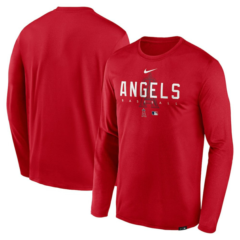 Los Angeles Angels Nike Authentic Collection Team Logo Legend Performance Long Sleeve T-Shirt - MLB T-shirts