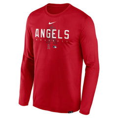 Los Angeles Angels Nike Authentic Collection Team Logo Legend Performance Long Sleeve T-Shirt - MLB T-shirts