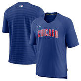 Chicago Cubs Nike Authentic Collection Pregame Raglan Performance V-Neck T-Shirt - MLB T-shirts