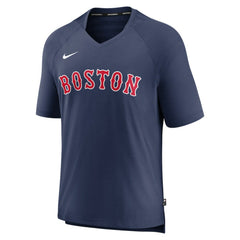 Boston Red Sox Nike Authentic Collection Pregame Raglan Performance V-Neck T-Shirt - MLB T-shirts