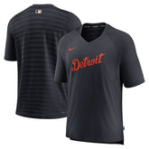 Detroit Tigers Nike Authentic Collection Pregame Raglan Performance V-Neck T-Shirt - MLB T-shirts
