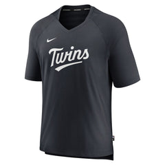 Minnesota Twins Nike Authentic Collection Pregame Raglan Performance V-Neck T-Shirt - MLB T-shirts