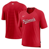 Washington Nationals Nike Authentic Collection Pregame Raglan Performance V-Neck T-Shirt - MLB T-shirts