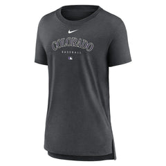 Colorado Rockies Nike Women's Authentic Collection Early Work Tri-Blend T-Shirt - MLB T-shirts