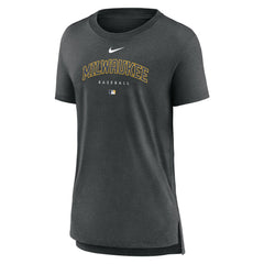 Milwaukee Brewers Nike Women's Authentic Collection Early Work Tri-Blend T-Shirt - MLB T-shirts