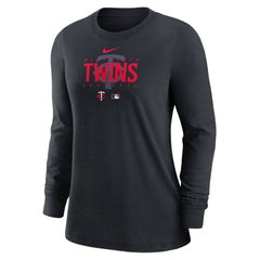 Minnesota Twins Nike Women's Authentic Collection Legend Performance Long Sleeve T-Shirt - - MLB T-shirts