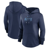 Tampa Bay Rays Nike Women's Authentic Collection Pregame Performance Pullover Hoodie - MLB Hoodies
