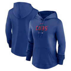 Chicago Cubs Nike Women's Authentic Collection Pregame Performance Pullover Hoodie - MLB Hoodies