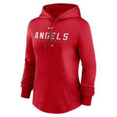 Los Angeles Angels Nike Women's Authentic Collection Pregame Performance Pullover Hoodie - MLB Hoodies