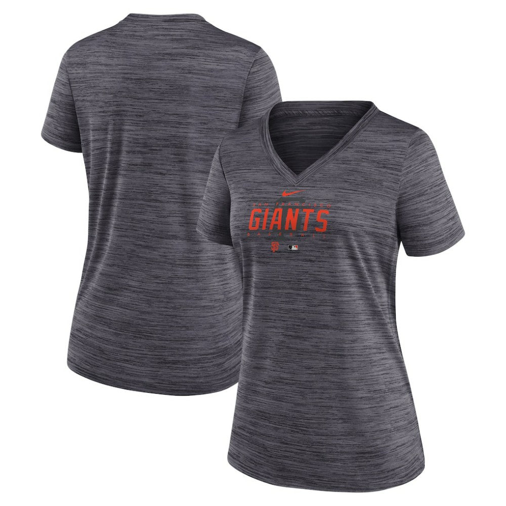 San Francisco Giants Nike Women's Authentic Collection Velocity Practice Performance V-Neck T-Shirt - MLB T-shirts