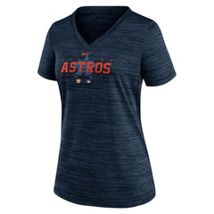 Houston Astros Nike Women's Authentic Collection Velocity Practice Performance V-Neck T-Shirt - MLB T-shirts
