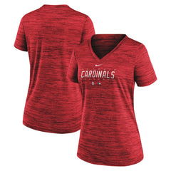 St. Louis Cardinals Nike Women's Authentic Collection Velocity Practice Performance V-Neck T-Shirt - MLB T-shirts