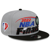 Gray/Black Boston Celtics 2022 Eastern Conference Champions Locker Room 9FIFTY Snapback Adjustable Hat | NBA