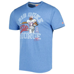 Tennessee Titans Eddie George Homage Caricature Retired Player Tri-Blend T-Shirt | NFL Sale