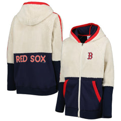 Boston Red Sox G-III 4Her by Carl Banks Women's Shuffle It Raglan Full-Zip Hoodie - MLB Hoodies