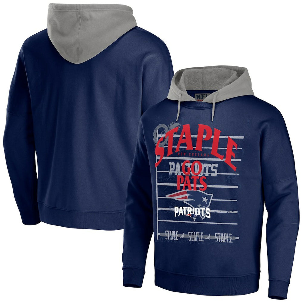 New England Patriots NFL x Staple Throwback Vintage Wash Pullover Hoodie | NFL New