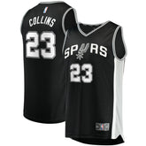 Black Zach Collins San Antonio Spurs Fast Break Replica Jersey | NBA