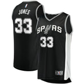 Black Tre Jones San Antonio Spurs Fast Break Replica Jersey | NBA