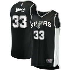 Black Tre Jones San Antonio Spurs Fast Break Replica Jersey | NBA
