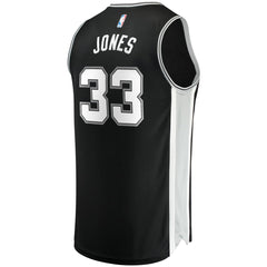 Black Tre Jones San Antonio Spurs Fast Break Replica Jersey | NBA