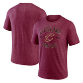Wine Cleveland Cavaliers Heritage Tri-Blend T-Shirt sale | NBA