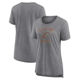 Heather Gray Cleveland Cavaliers Women's Heritage Tri-Blend T-Shirt sale | NBA