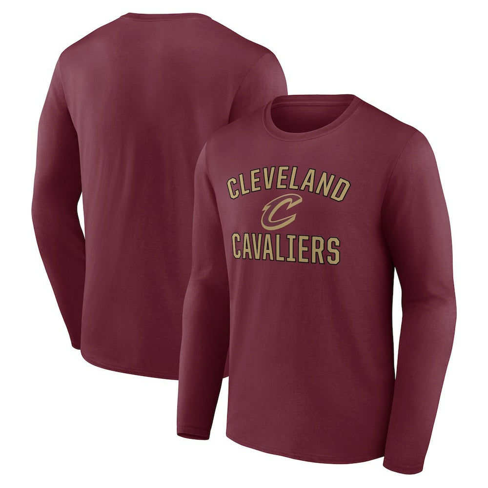 Wine Cleveland Cavaliers Victory Arch Team Long Sleeve T-Shirt sale | NBA
