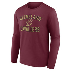 Wine Cleveland Cavaliers Victory Arch Team Long Sleeve T-Shirt sale | NBA