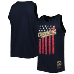 Cleveland Guardians Mitchell & Ness Cooperstown Collection Stars and Stripes Tank Top - MLB Tanks
