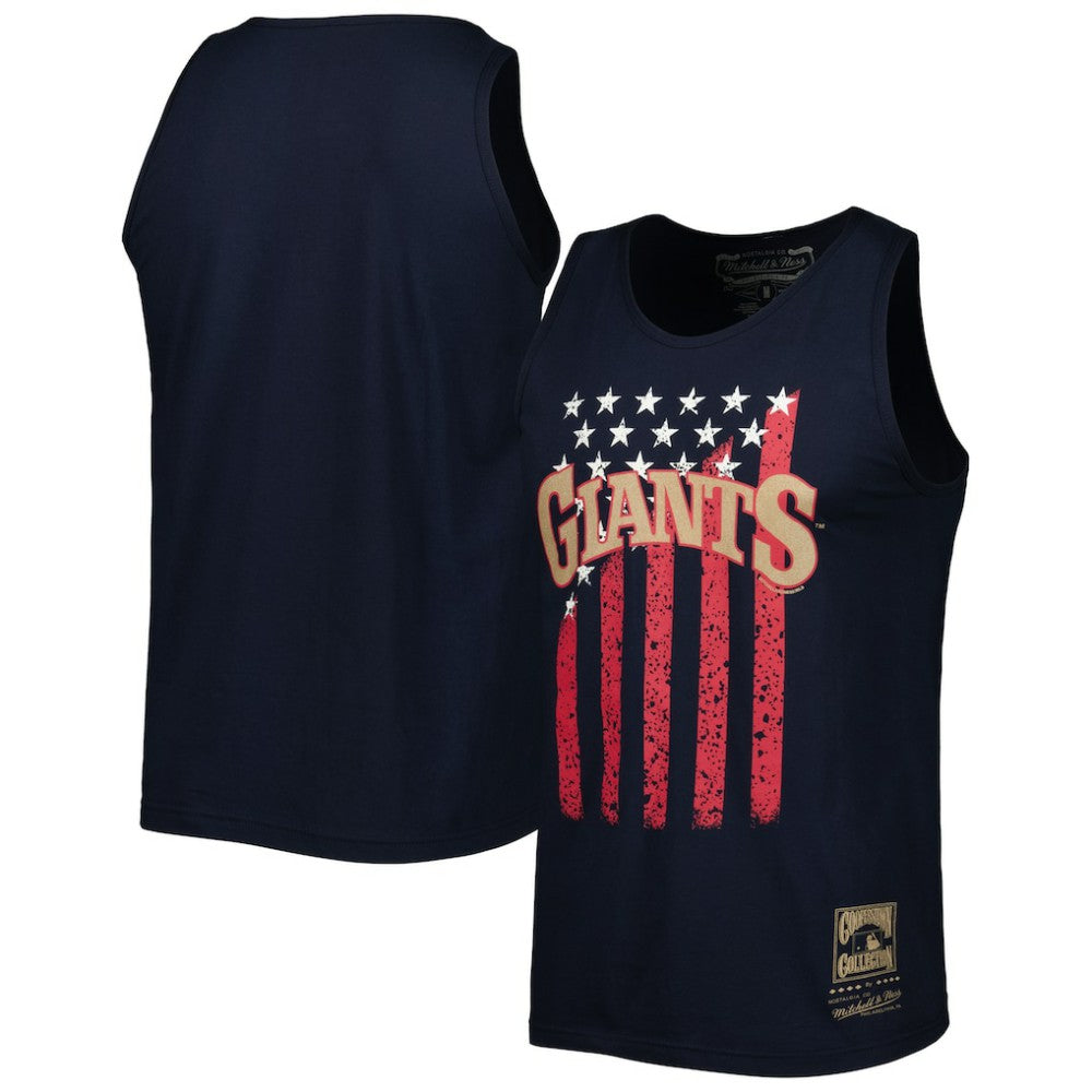San Francisco Giants Mitchell & Ness Cooperstown Collection Stars and Stripes Tank Top - MLB Tanks