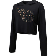 Tennessee Titans Majestic Threads Women's Leopard Cropped Pullover Hoodie | NFL Hot