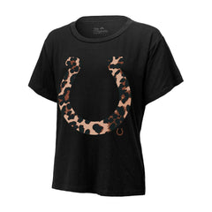 Indianapolis Colts Jonathan Taylor Majestic Threads Women's Leopard Player Name & Number T-Shirt | NFL New