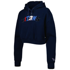 Tennessee Titans The Wild Collective Women's Cropped Pullover Hoodie | NFL Sale