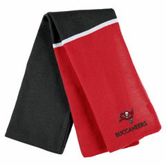 Tampa Bay Buccaneers WEAR by Erin Andrews Women's Colorblock Cuffed Knit Hat with Pom and Scarf Set | NFL Sale