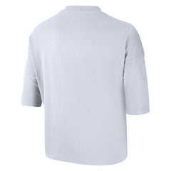 White Brooklyn Nets Women's Essential Boxy T-Shirt | NBA