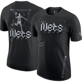 Black Brooklyn Nets Courtside Air Traffic Control Max90 T-Shirt | NBA