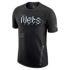Black Brooklyn Nets Courtside Air Traffic Control Max90 T-Shirt | NBA