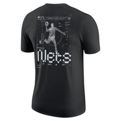Black Brooklyn Nets Courtside Air Traffic Control Max90 T-Shirt | NBA