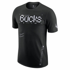 Black Milwaukee Bucks Courtside Air Traffic Control Max90 T-Shirt | NBA