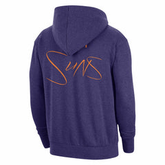 Heather Purple Phoenix Suns Courtside Versus Flight Pullover Hoodie | NBA