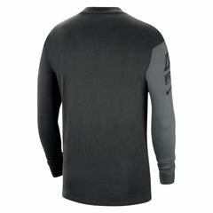 Black Los Angeles Lakers Courtside Versus Flight MAX90 Long Sleeve T-Shirt | NBA