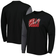 Black Chicago Bulls Courtside Versus Flight MAX90 Long Sleeve T-Shirt sale | NBA