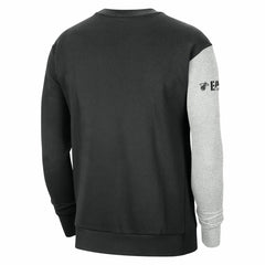 Black/Heather Gray Miami Heat Courtside Versus Force & Flight Pullover Sweatshirt | NBA