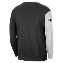 Black/Heather Gray New York Knicks Courtside Versus Force & Flight Pullover Sweatshirt | NBA