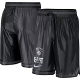 Black/Anthracite Brooklyn Nets Courtside Versus Force Split DNA Performance Shorts | NBA