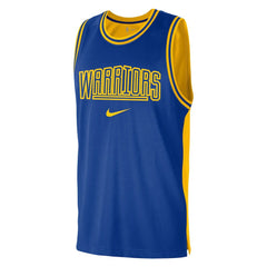 Royal/Gold Golden State Warriors Courtside Versus Force Split DNA Performance Mesh Tank Top sale | NBA